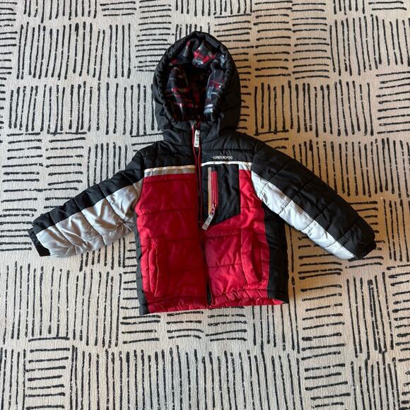 London Fog Other - Black and Red Hooded Jacket Coat 3T